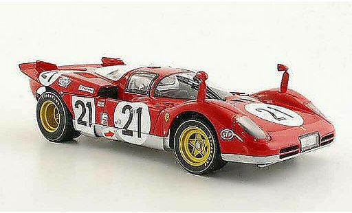 Ferrari 512 S 1/18 Hot Wheels Elite No.21 Giunti / Vaccarella / Andretti 12h Sebring 1970 diecast model cars