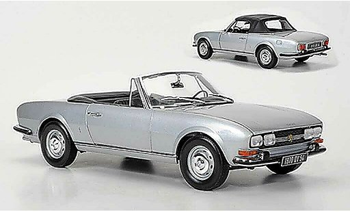 Peugeot 504 Cabriolet 1/18 Norev Convertible grey metallisee grey 1971 diecast model cars