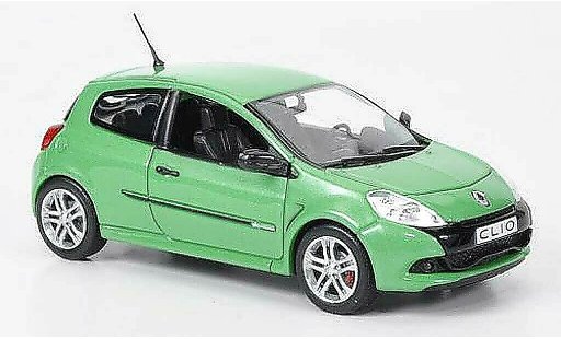 Renault Clio 3 RS 1/43 Norev green 2009 diecast model cars