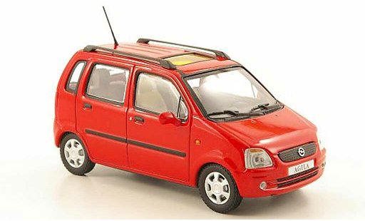 Opel Agila Base 1/43 Minichamps red 2000 diecast model cars