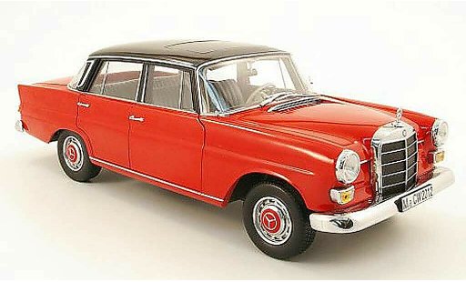 Mercedes 200 Base 1/18 Norev (w110) red/noir 1966 diecast model cars