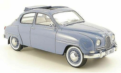 Saab 96 Base 1/18 Neo blue 13 diecast model cars
