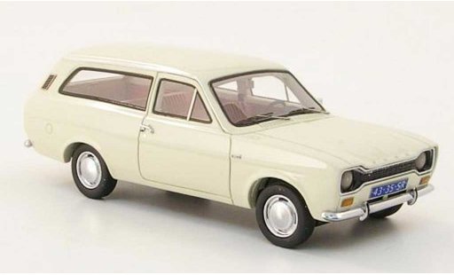 Ford Escort MK1 1/43 Neo 1300 L Turnier white 1971 diecast model cars