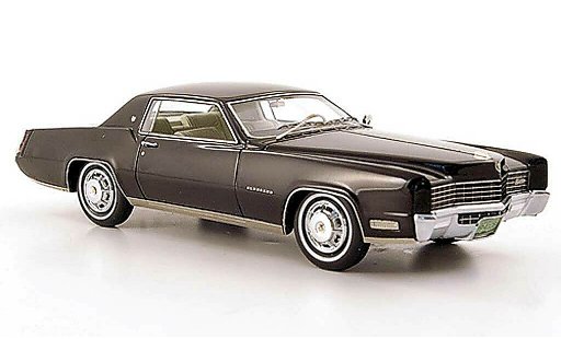 Cadillac Eldorado Coupe 1/43 Neo 2-portes black 1967 diecast model cars