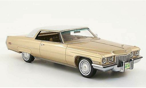 Cadillac Deville Coupe 1/43 Neo 1972 gold/white diecast model cars