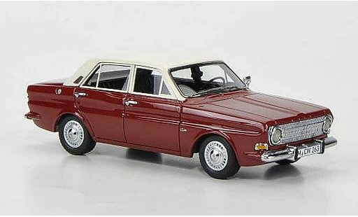 Ford Taunus 12M 1/43 Neo P6 red/white 4-portes limited edition diecast model cars