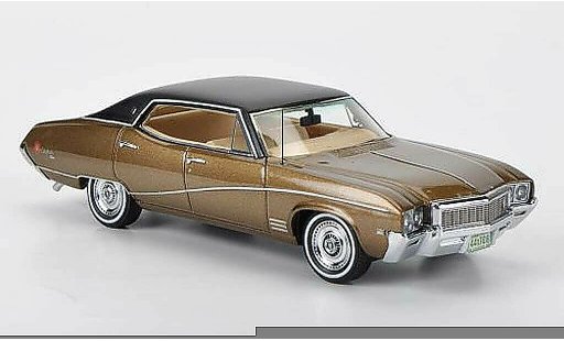 Buick Skylark Sedan 1/43 American Excellence brown/mattblack limited edition 1968 diecast model cars