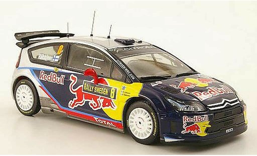 Citroen C4 WRC 2010 1/43 IXO No.8 Red Bull Rally Sweden diecast model cars