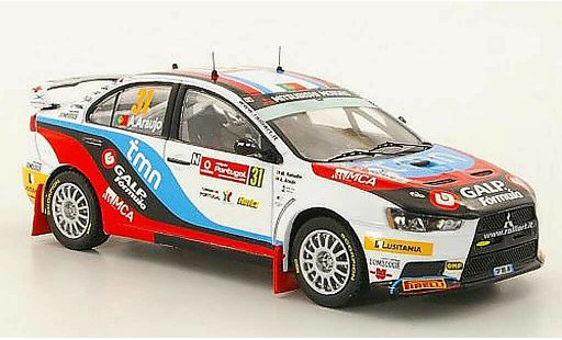 Mitsubishi Lancer Evolution X 1/43 IXO No.31 A.Araujo / M.Ramalho Rally Portugal 2010 diecast model cars