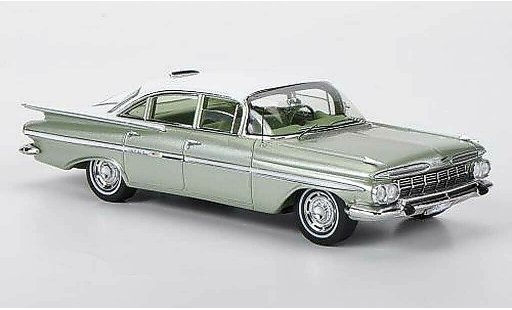 Chevrolet Impala Sedan 1/43 Spark 1959 Six Window greygreen/white 1959 diecast model cars