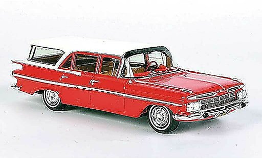 Chevrolet Impala Station Wagon 1/43 Spark 1959 red/white 1959 diecast model cars