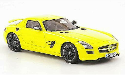 Mercedes SLS Coupe 1/43 Spark AMG E-Cell yellow 2010 diecast model cars