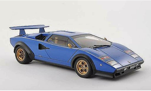 Lamborghini Countach LP 500 1/18 Autoart S Walter Wolf Edition blue 1975 diecast model cars