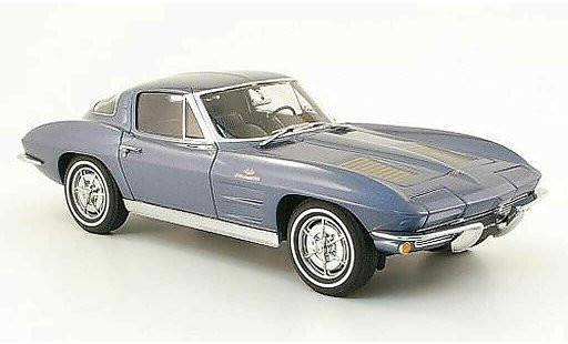Chevrolet Corvette Coupe 1/18 Autoart C2 grey blue 1963 diecast model cars