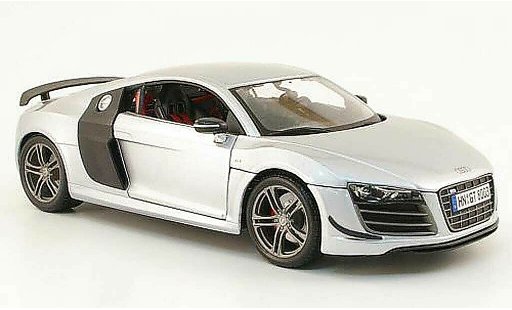 Audi R8 gt 1/18 Maisto grey/carbon diecast model cars