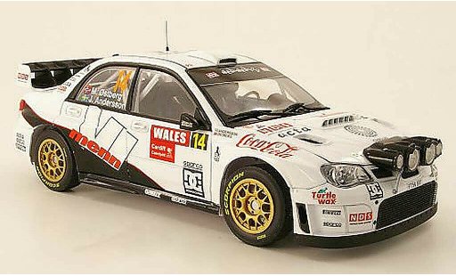 Subaru Impreza WRC 1/18 Sun Star 2007 No.14 Rally Great Britain / Wales 2010 M.Ostberg / J.Andersson diecast model cars