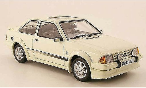 Ford Escort MK3 1/18 Sun Star Turbo white RHD 1984 diecast model cars