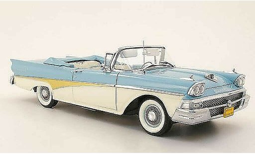 Ford Fairlane 500 Convertible 1/18 Sun Star blue/white/or diecast model cars