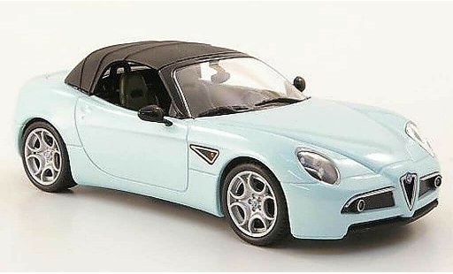 Alfa Romeo 8C spider 1/43 M4 blue 2010 diecast model cars