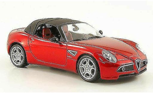 Alfa Romeo 8C spider 1/43 M4 red Softtop 2010 diecast model cars