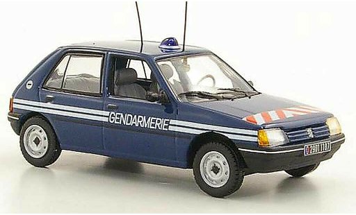 Peugeot 205 Base 1/43 Norev Gendarmerie 5-portes 1988 diecast model cars