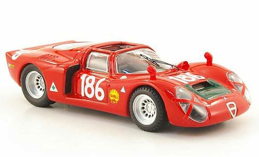 Alfa Romeo 33.2 spyder 1/43 Best 1968 No.186 Giunti/Galli Targa Florio diecast model cars