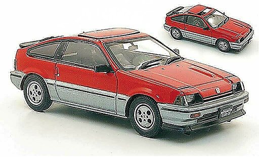 Honda CR-X Ballade 1/43 Ebbro Sports Si red/grey 1984 diecast model cars