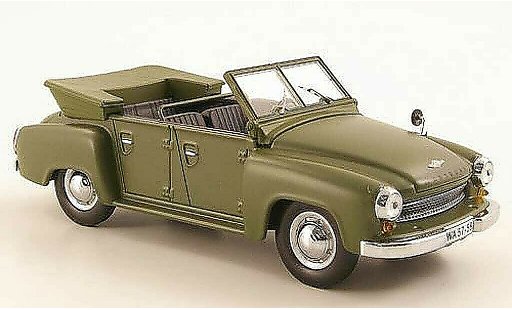 Wartburg 311 Kubel 1/43 IST Models 4 matt green 1957 diecast model cars