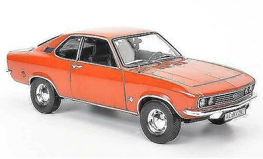 Opel Manta A 1/18 Norev red orange 1971 diecast model cars