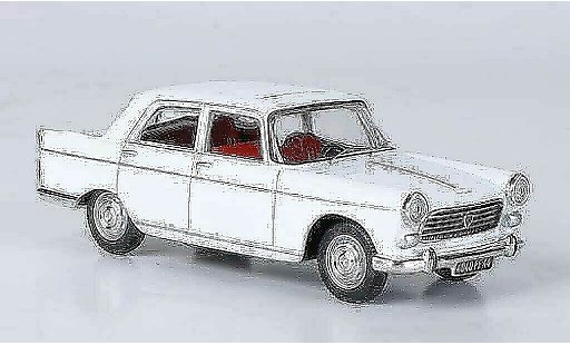 Peugeot 404 Berline 1/43 Norev Saloon white 1965 diecast model cars