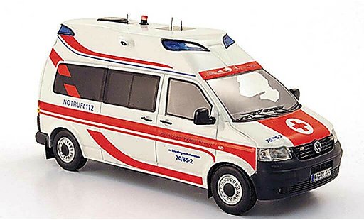 Volkswagen T5 T5 GP 1/43 Neo Hornis Silver KTW Deutsches rotes Kreuz limited edition 2009 diecast model cars
