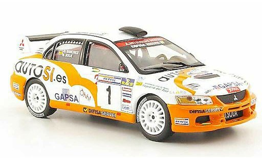 Mitsubishi Lancer Evolution IX 1/43 Hachette No.1 Rally de Tierra de Cabanas 2007 diecast model cars