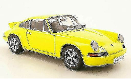 Porsche 911 RS 1/18 Autoart Carrera 27 yellow 1973 diecast model cars