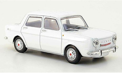 Abarth 1150 1963 1/43 Hachette Simca white diecast model cars