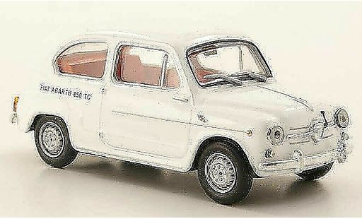 Fiat 850 Abarth TC 1/43 Hachette white diecast model cars