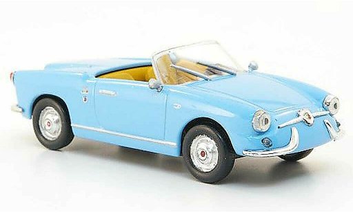 Fiat 750 Abarth 1/43 Hachette Spider Allemano blue 1958 diecast model cars