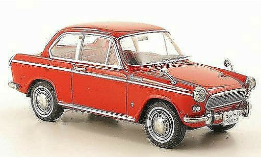 Daihatsu Compagno Berline 1/43 Ebbro Berlina 800 red diecast model cars