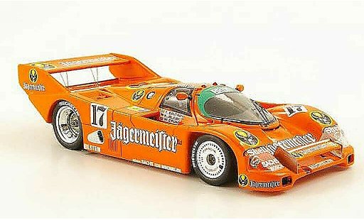 Porsche 962 1986 1/43 Spark No.17 Jagermeister T.Boutsen/F.Jelinski SPA diecast model cars