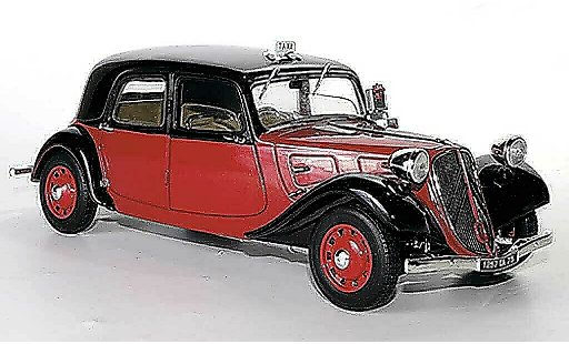 Citroen Traction 11 1/18 Solido B Taxi red/black 1938 diecast model cars
