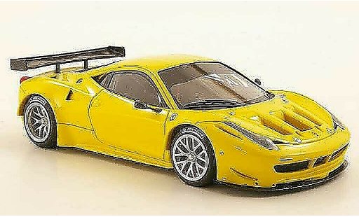 Ferrari 458 Italia GT2 1/43 Look Smart yellow Plain Body Version diecast model cars