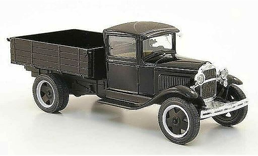 Gaz AA Pritsche 1/43 Nash Avtoprom flatbed black avec Chrom diecast model cars