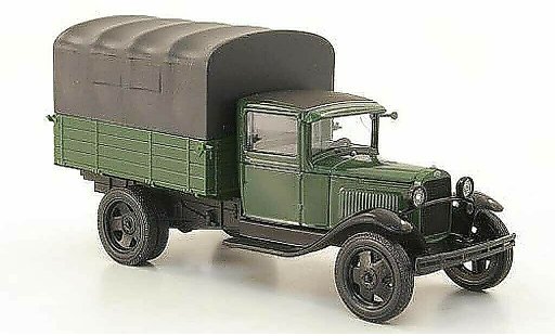 Gaz AA Pritsche 1/43 Nash Avtoprom flatbed green avec greyer Plane diecast model cars