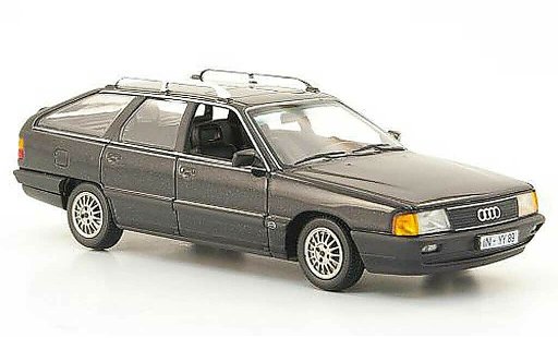 Audi 100 avant 1/43 Minichamps (C3) grey 1990 diecast model cars