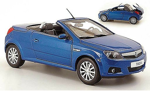 Opel Tigra Twintop Twin Top 1/18 Norev twintop blue/grey metallized diecast model cars