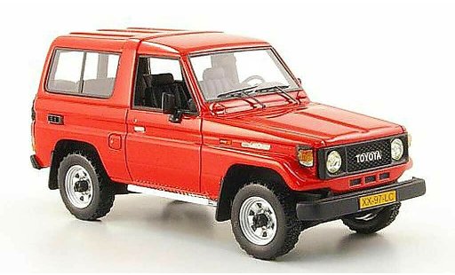 Toyota Land Cruiser 70 1/43 Neo LJ red 1986 diecast model cars
