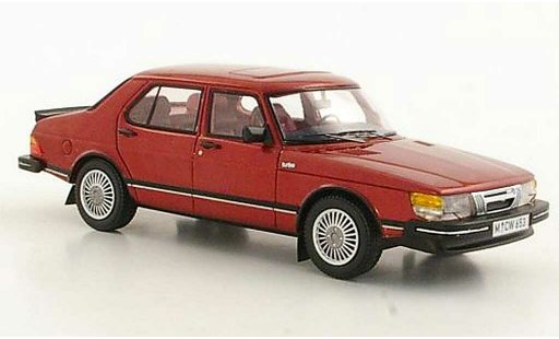 Saab 900 Turbo 1/43 Neo red 4-portes limited edition 1981 diecast model cars