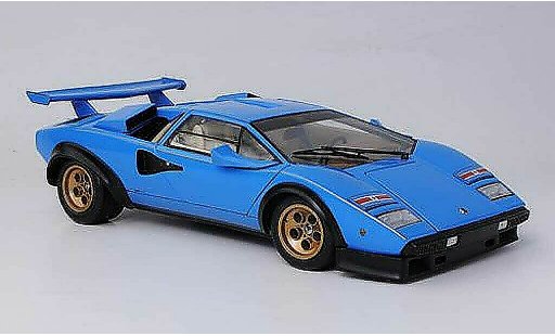 Lamborghini Countach 5000 S 1/18 Kyosho Walter Wolf blue diecast model cars