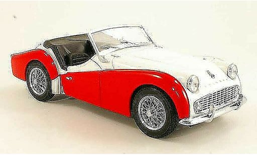 Triumph TR3 A 1/18 Kyosho white/red RHD with Beifahrerabdeckung diecast model cars