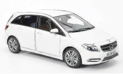 Mercedes Classe B Base 1/18 Norev B180 white 2011 diecast model cars
