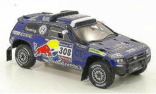 Volkswagen Touareg Dakar 1/43 Spark Race 3 No.308 Red Bull Mobile Rally 2011 diecast model cars